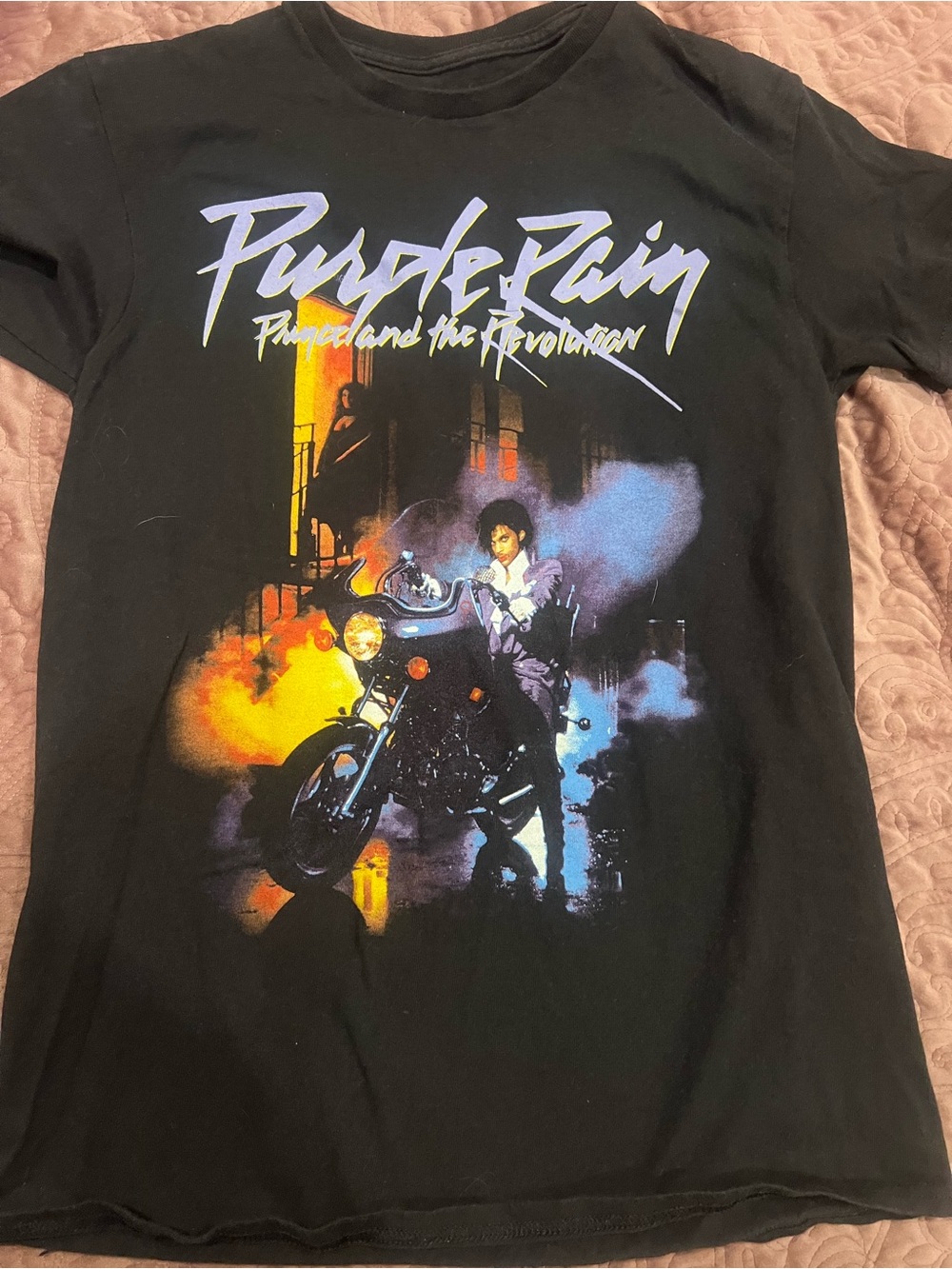 Purple Rain girls Graphic Tee - Black